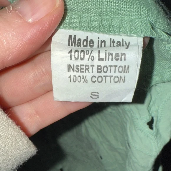 Terzo Millennio Linen Blouse with Embroidery made in Italy - Picture 3 of 7